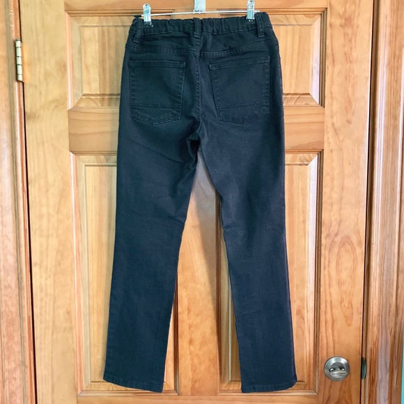 Boy’s size 12 Cat and Jack black skinny jeans with adjustable waist - Picture 2 of 4